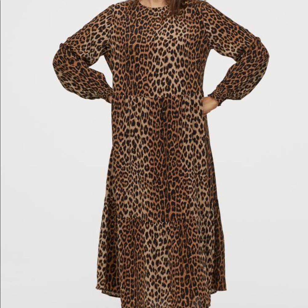 NWT Leopard dress & leopard reusable canvas tote!